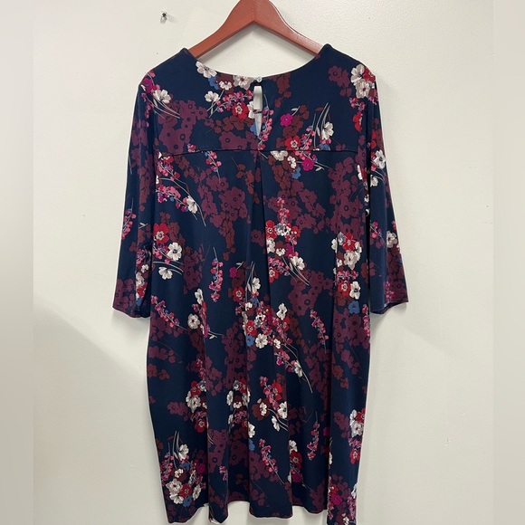 J Jill Petite Swing Dress Scoop Neck 3/4 Sleeves Wearever Women’s Plus xLP - Picture 2 of 11